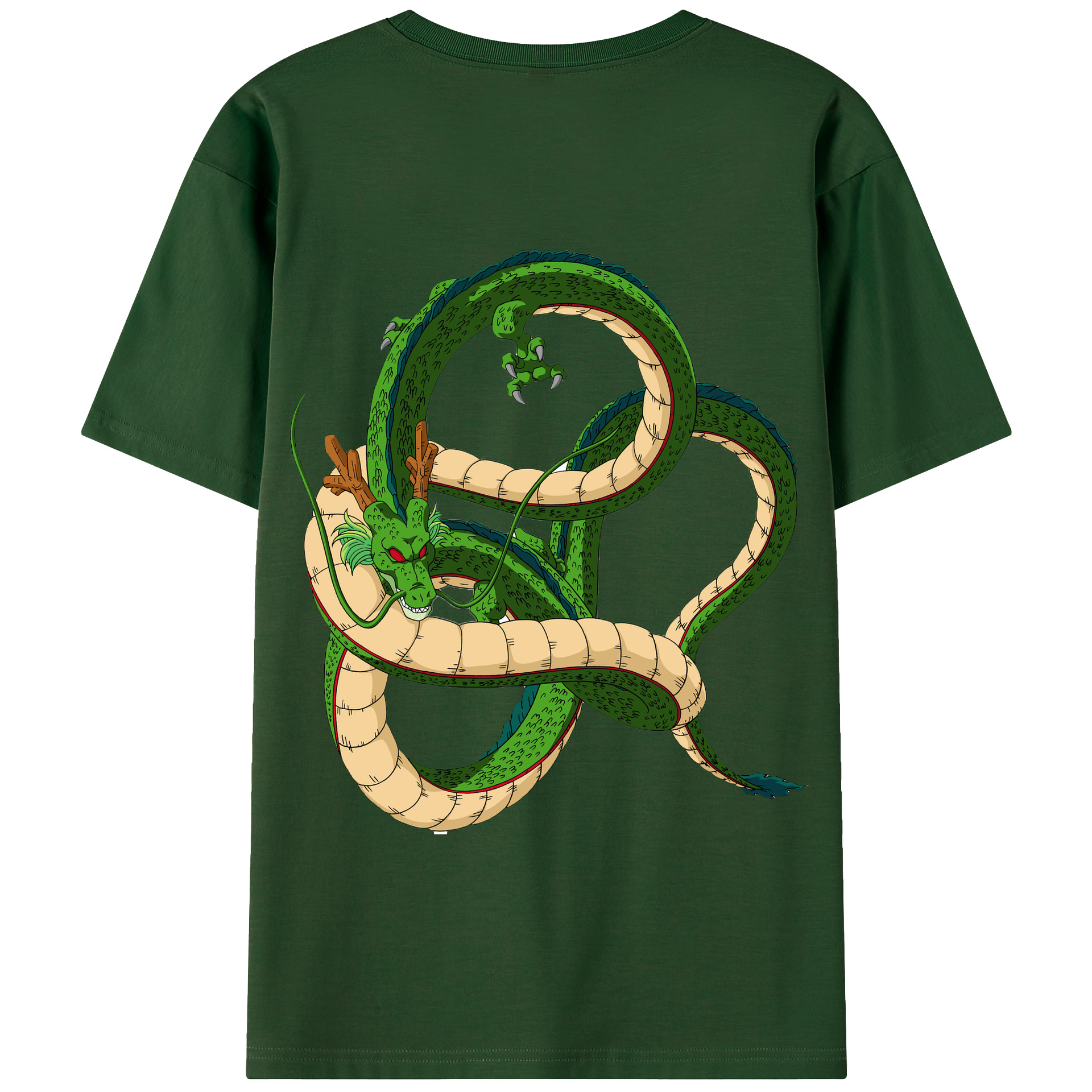 （画像用） ドラゴンボール 神龍 シェンロン DRAGON BALL Shenron 綿100％半袖Tシャツ（背面プリント）